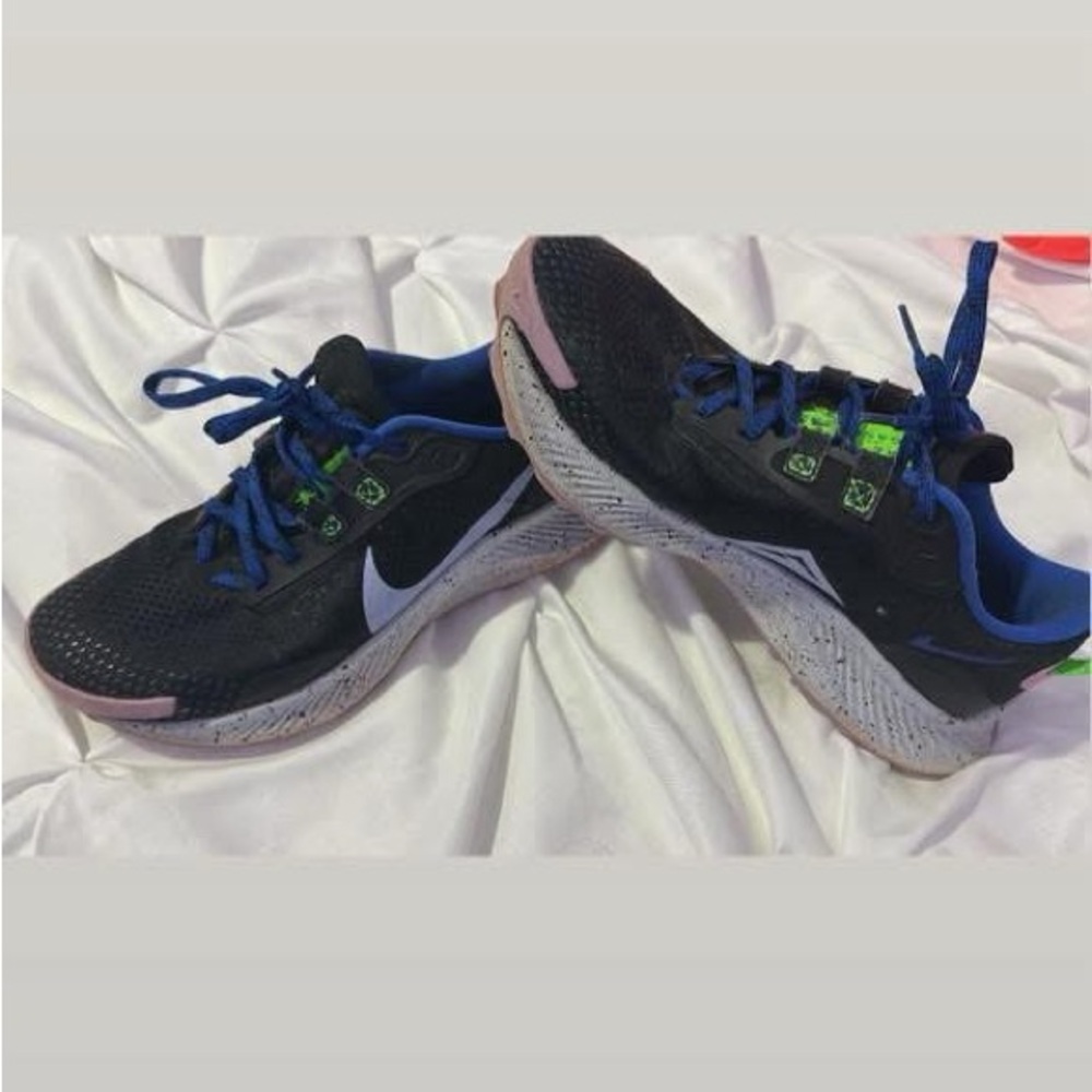 Black and Blue Athletic Shoes
